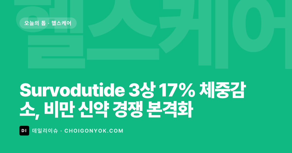 Survodutide Hits 17% Weight Loss in Phase 3: Obesity Drug Race Heats Up